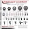 Service Caster 5'' Gray Polyurethane Wheel Swivel 3/4'' Square Stem Caster Set 2 Brakes, 4PK SCC-SQ20S514-PPUB-GRY-PLB-34-2-S-2 - alternate 4